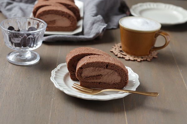 フワフワ 米粉で作るチョコロールケーキ 米粉おやつlabo