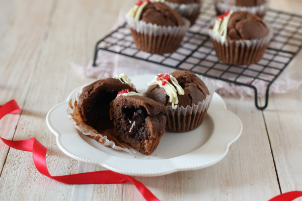 米粉のフォンダンショコラ風マフィン完成写真