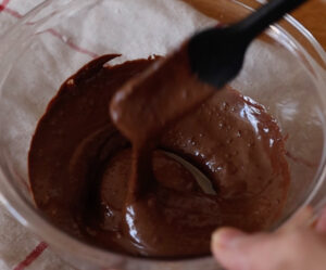 チョコを溶かす